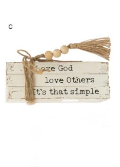 Wood Block Books With Saying & Jute Tie, 4 Style Options -Christmas Decoration image 52409572 e11f 424e 9d9a 2ad7cb8a3b38