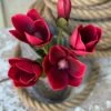 Jane Magnolia Bundle, Real-Touch Blooms, Merlot, 13" -Christmas Decoration image 6d8219c9 1f7a 4d0d 89ec 9aede61515f4