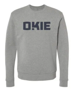 The Okie Brand Sweatshirt, Heather Grey, Multiple Size Options