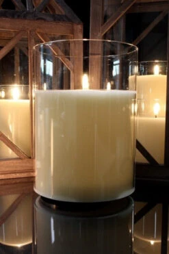Radiance LED Poured Candle, Simply Ivory, 6” Dia X 8” T