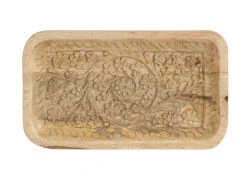 Hand-Carved Mango Wood Tray -Christmas Decoration image f1791cae 20d0 4fea 8504 af99357ea9f8