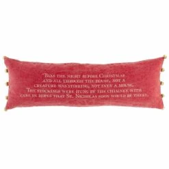 “‘Twas The Night Before Christmas” Long Pillow By Mud Pie