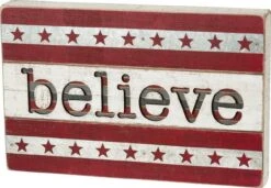 “Believe” Box Sign