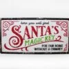 Santa's Magic Key Metal Sign -Christmas Decoration ns151