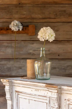 Hydrangea Stem, 23", White By Porch View Home (Pick Up Only)