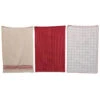Woven Cotton Christmas Kitchen Towel, Red, 3 Style Options -Christmas Decoration xm6938