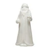 Stoneware Santa, White, 10"