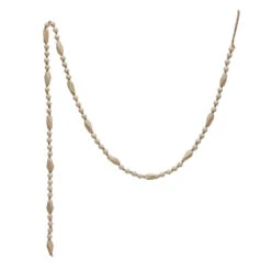 72"L Paulownia Wood Bead Garland, Natural 6 72"L Paulownia Wood Bead Garland, Natural -Christmas Decoration xm8779