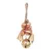 Jingle Bells And Decorative Ball Cluster Ornament, Gold And Rose Gold Finish -Christmas Decoration xm9894
