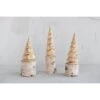 Hand-Carved Birch Wood Tree With Wood Base, 3 Size Options -Christmas Decoration xs1441 1
