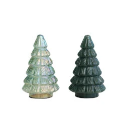 Embossed Glass Tree, 2 Color Options